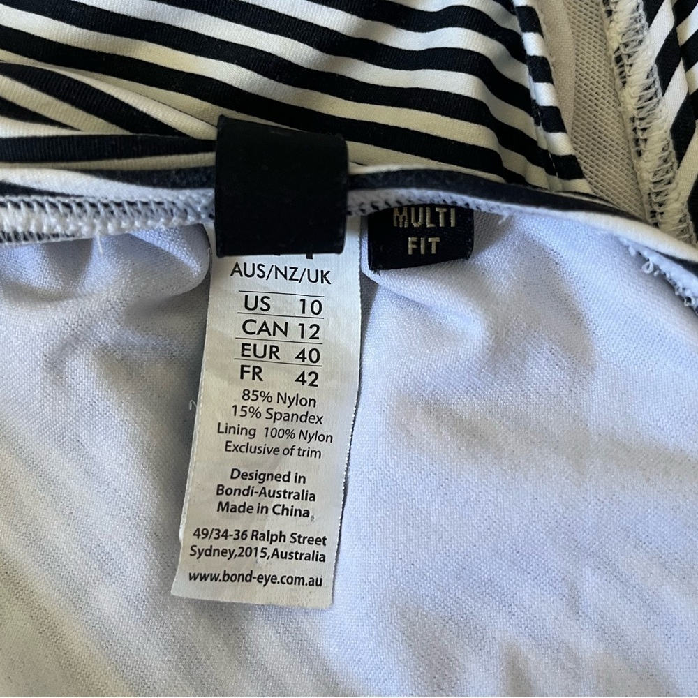 Bond Eye Australia One Piece Bathingsuit Size 10 - Picture 7 of 8